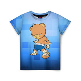 Детская футболка 3D с принтом Muay thai 2 в Белгороде, 100% гипоаллергенный полиэфир | прямой крой, круглый вырез горловины, длина до линии бедер, чуть спущенное плечо, ткань немного тянется | muay thai