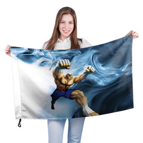 Флаг 3D с принтом Muay thai 3 в Белгороде, 100% полиэстер | плотность ткани — 95 г/м2, размер — 67 х 109 см. Принт наносится с одной стороны | Тематика изображения на принте: muay thai