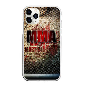 Чехол для iPhone 11 Pro Max матовый с принтом MMA в Белгороде, Силикон |  | Тематика изображения на принте: judo | mma | ufc | борьба | единоборства