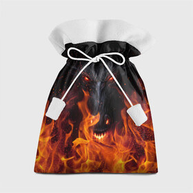 Подарочный 3D мешок с принтом Devil в Белгороде, 100% полиэстер | Размер: 29*39 см | devil | дьявол | монстр | огонь | ужас