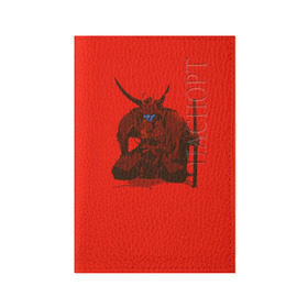 Обложка для паспорта матовая кожа с принтом Ронин в Белгороде, натуральная матовая кожа | размер 19,3 х 13,7 см; прозрачные пластиковые крепления | Тематика изображения на принте: ронин | самурай | япония