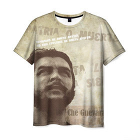 Мужская футболка 3D с принтом Че Гевара в Белгороде, 100% полиэфир | прямой крой, круглый вырез горловины, длина до линии бедер | о.м.с.к. | че | че гевара