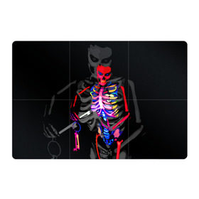 Магнитный плакат 3Х2 с принтом Скелет в Белгороде, Полимерный материал с магнитным слоем | 6 деталей размером 9*9 см | bodyart | faceart | helloween | аквагрим | боди арт | бодиарт | замок | ключ | неоновый | свет | сердце | скелет | фейсарт | хэллоуин | череп