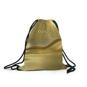 Рюкзак-мешок 3D с принтом Gold в Белгороде, 100% полиэстер | плотность ткани — 200 г/м2, размер — 35 х 45 см; лямки — толстые шнурки, застежка на шнуровке, без карманов и подкладки | gold | золото