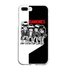 Чехол для iPhone 7Plus/8 Plus матовый с принтом Ramones 1 в Белгороде, Силикон | Область печати: задняя сторона чехла, без боковых панелей | joey ramone | punk | джоуи рамон | панк | рамонез | рамонес