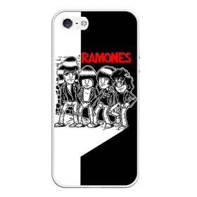 Чехол для iPhone 5/5S матовый с принтом Ramones 1 в Белгороде, Силикон | Область печати: задняя сторона чехла, без боковых панелей | joey ramone | punk | джоуи рамон | панк | рамонез | рамонес