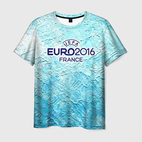 Мужская футболка 3D с принтом Евро 2016 3 в Белгороде, 100% полиэфир | прямой крой, круглый вырез горловины, длина до линии бедер | 
