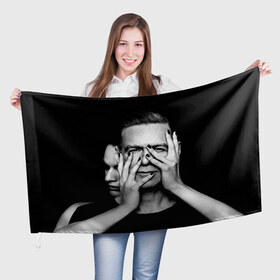 Флаг 3D с принтом Брайан Адамс в Белгороде, 100% полиэстер | плотность ткани — 95 г/м2, размер — 67 х 109 см. Принт наносится с одной стороны | bryan adams | автор | брайан адамс | гитарист | исполнитель песен | канадский | рок музыкант