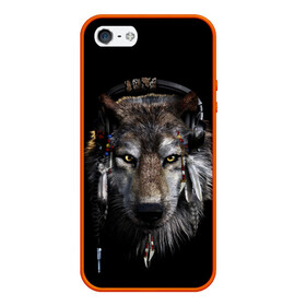 Чехол для iPhone 5/5S матовый с принтом Волк в Белгороде, Силикон | Область печати: задняя сторона чехла, без боковых панелей | wolf | волк | животные | прикольные картинки