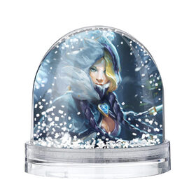 Снежный шар с принтом Crystal Maiden в Белгороде, Пластик | Изображение внутри шара печатается на глянцевой фотобумаге с двух сторон | crystal | dota | dota 2 | maiden | дота | дотан | кристал | кристалка | мейден | раки