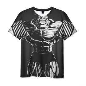 Мужская футболка 3D с принтом bodybuilder в Белгороде, 100% полиэфир | прямой крой, круглый вырез горловины, длина до линии бедер | Тематика изображения на принте: 