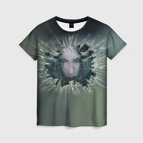 Женская футболка 3D с принтом Мэрилин Мэнсон в Белгороде, 100% полиэфир ( синтетическое хлопкоподобное полотно) | прямой крой, круглый вырез горловины, длина до линии бедер | marilyn manson мэрилин мэнсон | музыка | рок | шок рокер