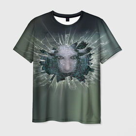 Мужская футболка 3D с принтом Мэрилин Мэнсон в Белгороде, 100% полиэфир | прямой крой, круглый вырез горловины, длина до линии бедер | marilyn manson мэрилин мэнсон | музыка | рок | шок рокер
