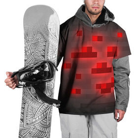 Накидка на куртку 3D с принтом Редстоун в Белгороде, 100% полиэстер |  | Тематика изображения на принте: красная руда | майнкрафт