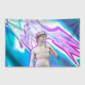 Флаг-баннер с принтом Статуя Давида в Белгороде, 100% полиэстер | размер 67 х 109 см, плотность ткани — 95 г/м2; по краям флага есть четыре люверса для крепления | hipster | swag | давид | искусство | свег | свэг | статуя давида | хипстер | хисптеры