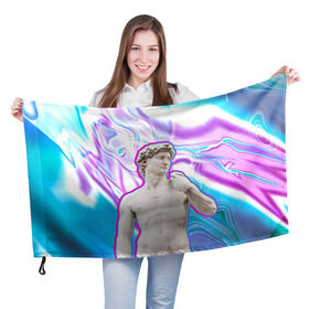 Флаг 3D с принтом Статуя Давида в Белгороде, 100% полиэстер | плотность ткани — 95 г/м2, размер — 67 х 109 см. Принт наносится с одной стороны | hipster | swag | давид | искусство | свег | свэг | статуя давида | хипстер | хисптеры