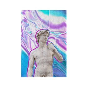 Обложка для паспорта матовая кожа с принтом Статуя Давида в Белгороде, натуральная матовая кожа | размер 19,3 х 13,7 см; прозрачные пластиковые крепления | hipster | swag | давид | искусство | свег | свэг | статуя давида | хипстер | хисптеры