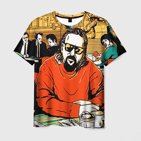 Мужская футболка 3D с принтом Большой Лебовски в Белгороде, 100% полиэфир | прямой крой, круглый вырез горловины, длина до линии бедер | Тематика изображения на принте: hipster | lebowski | swag | большой лебовски | лебовски | свег | свэг | хипстер | хисптеры