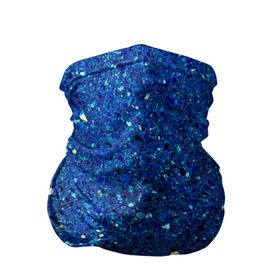 Бандана-труба 3D с принтом Blue mirror в Белгороде, 100% полиэстер, ткань с особыми свойствами — Activecool | плотность 150‒180 г/м2; хорошо тянется, но сохраняет форму | Тематика изображения на принте: green | абстракции | гранж | мозаика | стекло | текстуры