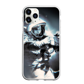 Чехол для iPhone 11 Pro Max матовый с принтом Гагарин 5 в Белгороде, Силикон |  | 12 апреля | гагарин | день космонавтики | космонавт | космонавтика | космос | юра | юрий