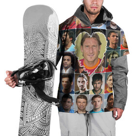 Накидка на куртку 3D с принтом Франческо Тотти - лучший в Белгороде, 100% полиэстер |  | francesco totti | лучший футболист | любимый игрок | сердце | франческо тотти | футбол | я люблю