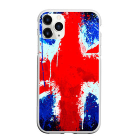 Чехол для iPhone 11 Pro матовый с принтом Англия в Белгороде, Силикон |  | англия | краска | модные | популярные | прикольные | стена | флаг