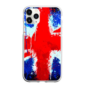 Чехол для iPhone 11 Pro Max матовый с принтом Англия в Белгороде, Силикон |  | англия | краска | модные | популярные | прикольные | стена | флаг