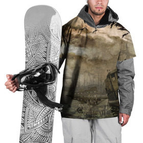 Накидка на куртку 3D с принтом S.T.A.L.K.E.R. в Белгороде, 100% полиэстер |  | call of pripyat | pripyat | затон | краны | припять | скадовск | сталкер