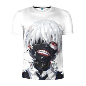 Мужская футболка 3D спортивная с принтом Tokyo Ghoul в Белгороде, 100% полиэстер с улучшенными характеристиками | приталенный силуэт, круглая горловина, широкие плечи, сужается к линии бедра | anime | ghoul | tokyo | tokyo ghoul | гуль