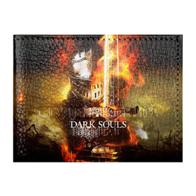 Обложка для студенческого билета с принтом Dark Souls 1 в Белгороде, натуральная кожа | Размер: 11*8 см; Печать на всей внешней стороне | dark souls