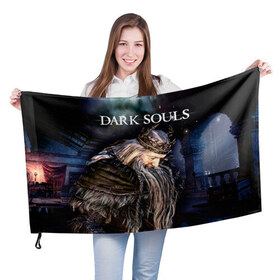 Флаг 3D с принтом Dark Souls 4 в Белгороде, 100% полиэстер | плотность ткани — 95 г/м2, размер — 67 х 109 см. Принт наносится с одной стороны | 