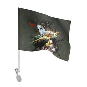 Флаг для автомобиля с принтом Dark Souls 5 в Белгороде, 100% полиэстер | Размер: 30*21 см | dark souls | praise the sun | you died | дарк соулс