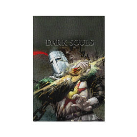 Обложка для паспорта матовая кожа с принтом Dark Souls 5 в Белгороде, натуральная матовая кожа | размер 19,3 х 13,7 см; прозрачные пластиковые крепления | dark souls | praise the sun | you died | дарк соулс