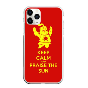 Чехол для iPhone 11 Pro матовый с принтом Keep calm and praise the sun в Белгороде, Силикон |  | dark souls