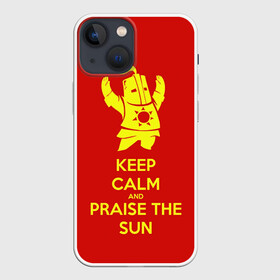 Чехол для iPhone 13 mini с принтом Keep calm and praise the sun в Белгороде,  |  | dark souls