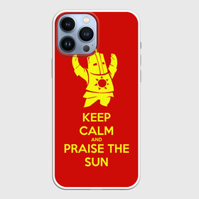 Чехол для iPhone 13 Pro Max с принтом Keep calm and praise the sun в Белгороде,  |  | dark souls