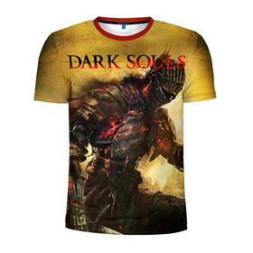 Мужская футболка 3D спортивная с принтом Dark Souls 14 в Белгороде, 100% полиэстер с улучшенными характеристиками | приталенный силуэт, круглая горловина, широкие плечи, сужается к линии бедра | Тематика изображения на принте: dark souls
