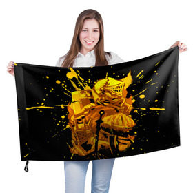 Флаг 3D с принтом Dark Souls 15 в Белгороде, 100% полиэстер | плотность ткани — 95 г/м2, размер — 67 х 109 см. Принт наносится с одной стороны | dark souls