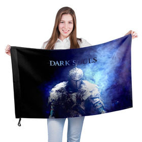 Флаг 3D с принтом Dark Souls 17 в Белгороде, 100% полиэстер | плотность ткани — 95 г/м2, размер — 67 х 109 см. Принт наносится с одной стороны | dark souls