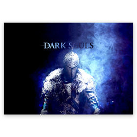 Поздравительная открытка с принтом Dark Souls 17 в Белгороде, 100% бумага | плотность бумаги 280 г/м2, матовая, на обратной стороне линовка и место для марки
 | dark souls