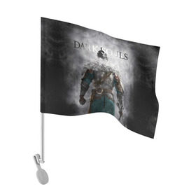 Флаг для автомобиля с принтом Dark Souls 20 в Белгороде, 100% полиэстер | Размер: 30*21 см | dark souls | praise the sun | you died | дарк соулс