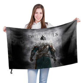 Флаг 3D с принтом Dark Souls 20 в Белгороде, 100% полиэстер | плотность ткани — 95 г/м2, размер — 67 х 109 см. Принт наносится с одной стороны | dark souls | praise the sun | you died | дарк соулс