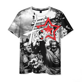 Мужская футболка 3D с принтом 9 мая 7 в Белгороде, 100% полиэфир | прямой крой, круглый вырез горловины, длина до линии бедер | великая отечественная | ветераны | война | день победы | память | победа | россия | ссср
