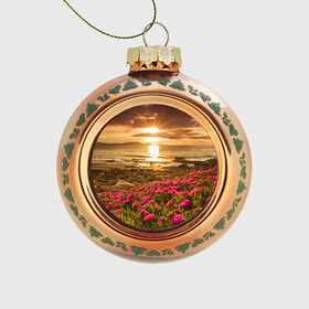 Стеклянный ёлочный шар с принтом Полевые цветы 9 в Белгороде, Стекло | Диаметр: 80 мм | поле | полевые цветы | цветы