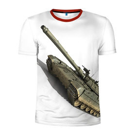 Мужская футболка 3D спортивная с принтом Армата 2 в Белгороде, 100% полиэстер с улучшенными характеристиками | приталенный силуэт, круглая горловина, широкие плечи, сужается к линии бедра | 9 мая | armata | армата | военная техника | танк | техника
