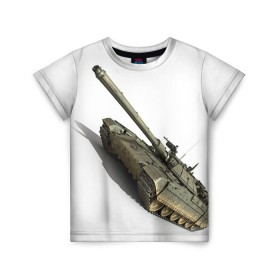 Детская футболка 3D с принтом Армата 2 в Белгороде, 100% гипоаллергенный полиэфир | прямой крой, круглый вырез горловины, длина до линии бедер, чуть спущенное плечо, ткань немного тянется | 9 мая | armata | армата | военная техника | танк | техника