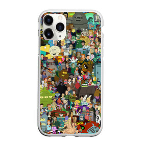 Чехол для iPhone 11 Pro Max матовый с принтом Futurama в Белгороде, Силикон |  | bender | fry | futurama | mult | бендер | бэндер | лила | мульт | мультсериал | мульфильмы | фрай | футутрама