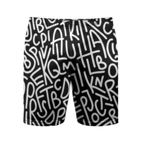 Мужские шорты 3D спортивные с принтом Английские буквы в Белгороде,  |  | алфавит | английский язык | буквы | оформление | слой | текстура | трайбл | узор | фон