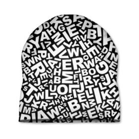 Шапка 3D с принтом Английский алфавит в Белгороде, 100% полиэстер | универсальный размер, печать по всей поверхности изделия | алфавит | английский язык | буквы | оформление | слой | текстура | трайбл | узор | фон