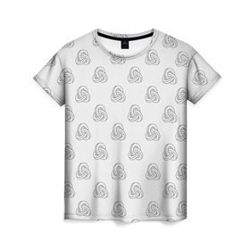 Женская футболка 3D с принтом Лента Мёбиуса в Белгороде, 100% полиэфир ( синтетическое хлопкоподобное полотно) | прямой крой, круглый вырез горловины, длина до линии бедер | абстракция | иллюзия | фигура